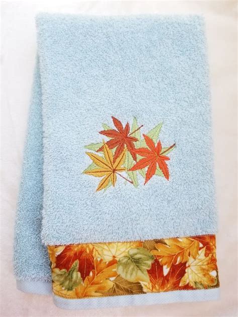 autumn hand towels bathroom|More.